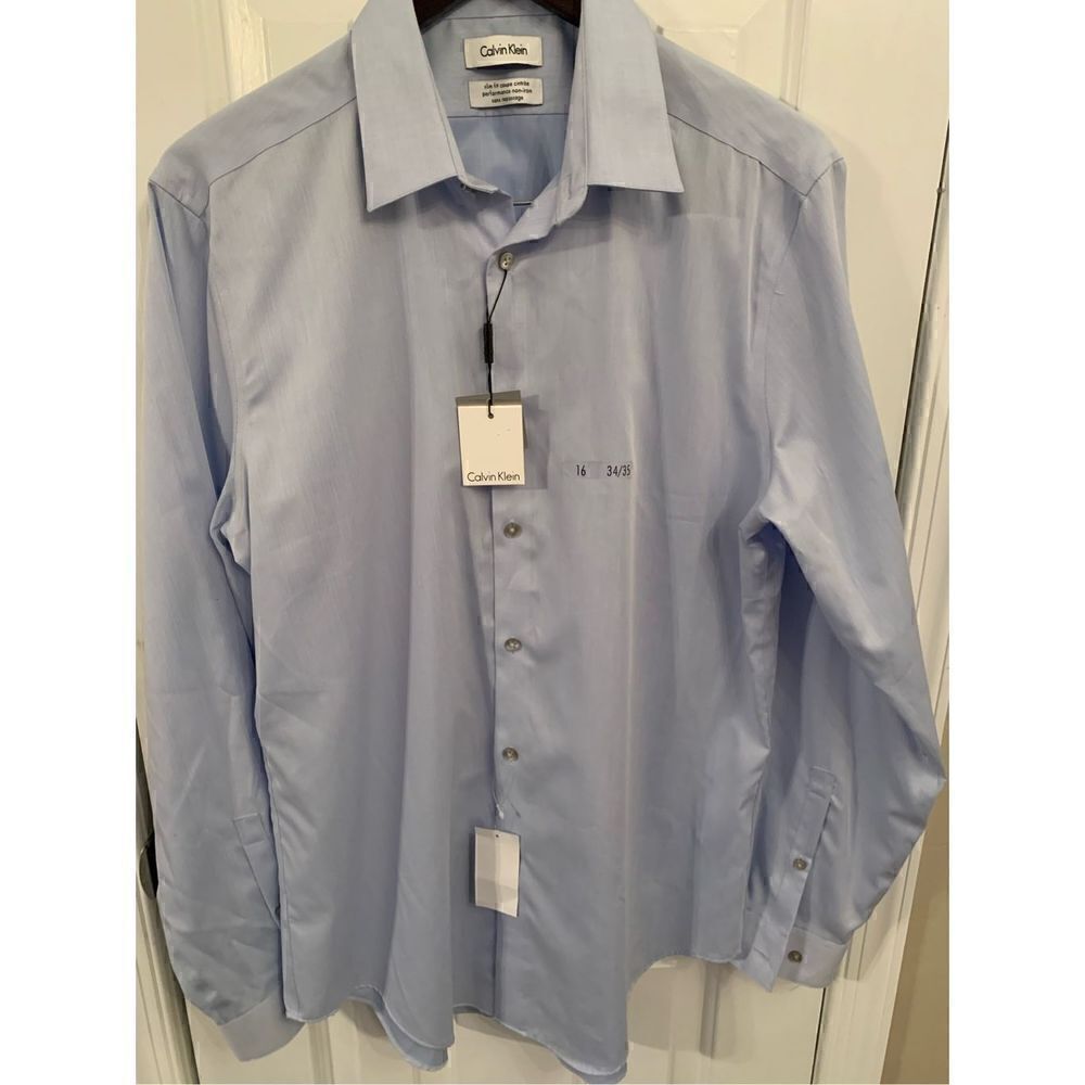 Calvin Klein blue shirt size 16 34/35 men’s dress shirt